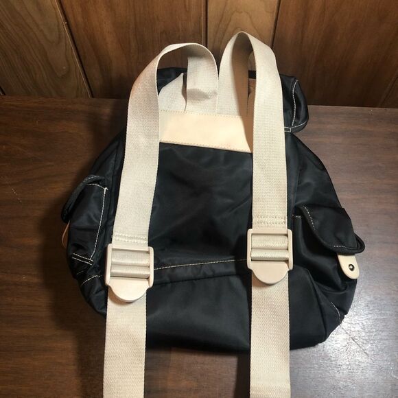 Nine West Black and White Backpack with Utilitarian Design - Picture 6 of 9